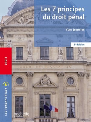 cover image of Fondamentaux--Les 7 principes du droit pénal (3e édition)